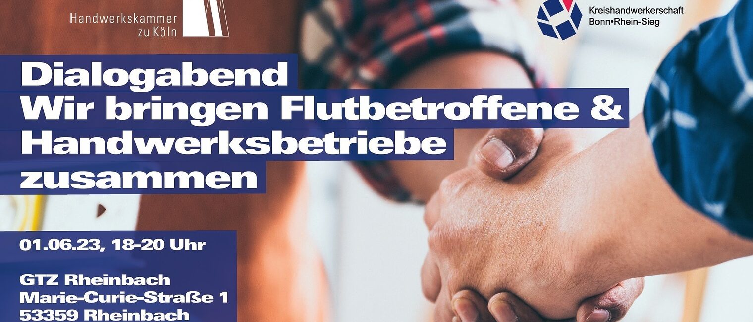 Dialogabend - Flutbetroffene treffen Handwerksbetriebe